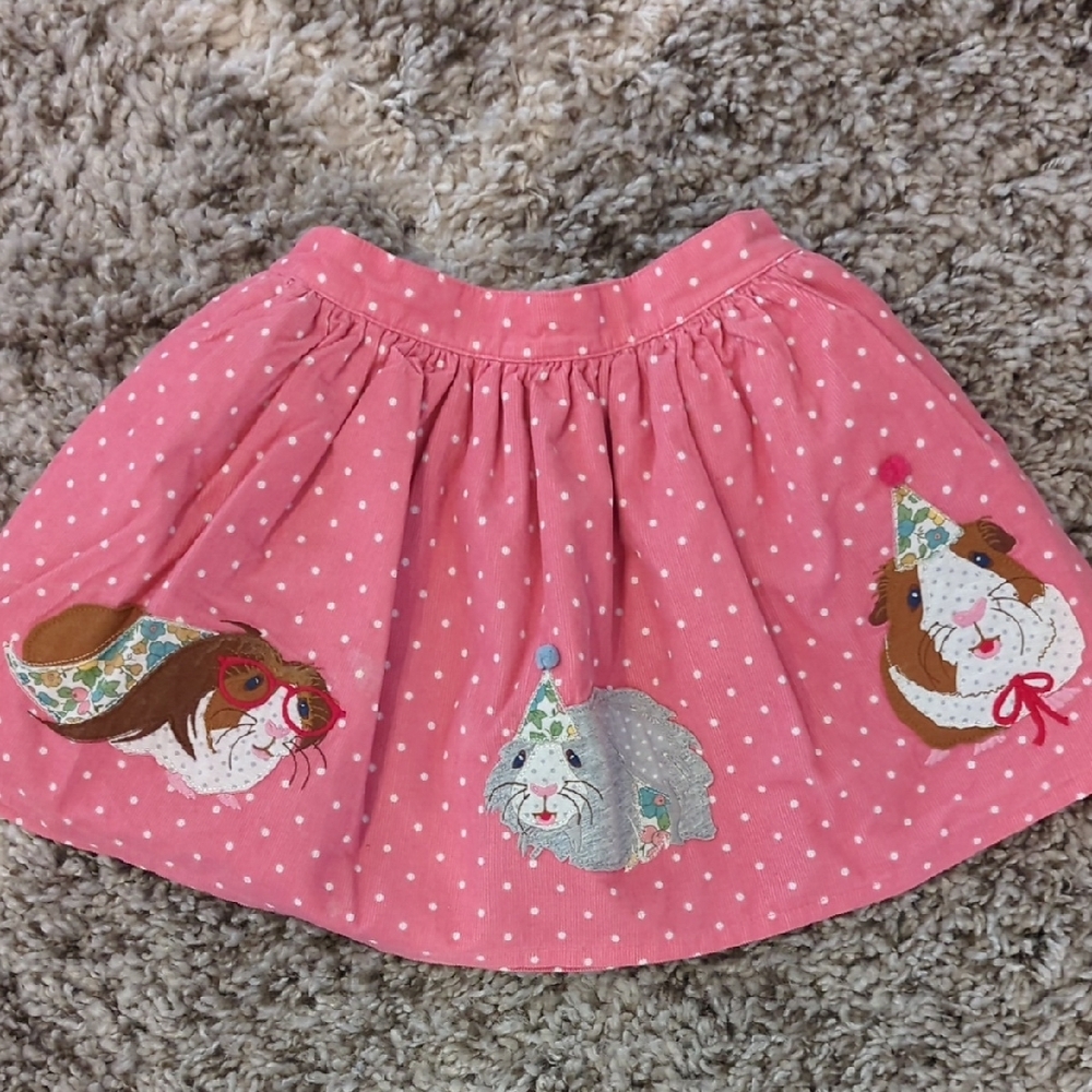 Cute Pink Skirt with Guinea Pig Design